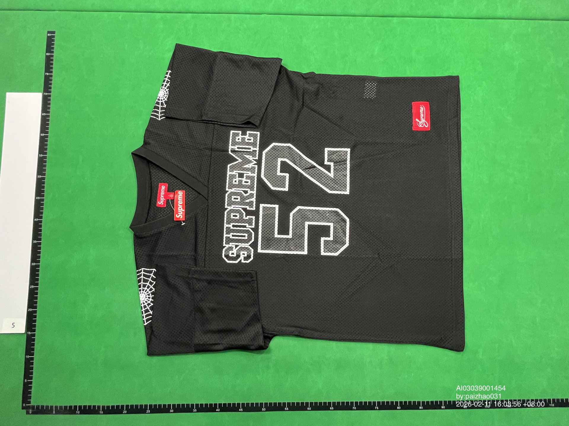 QC Photo - Supreme Spiderweb Football Jersey