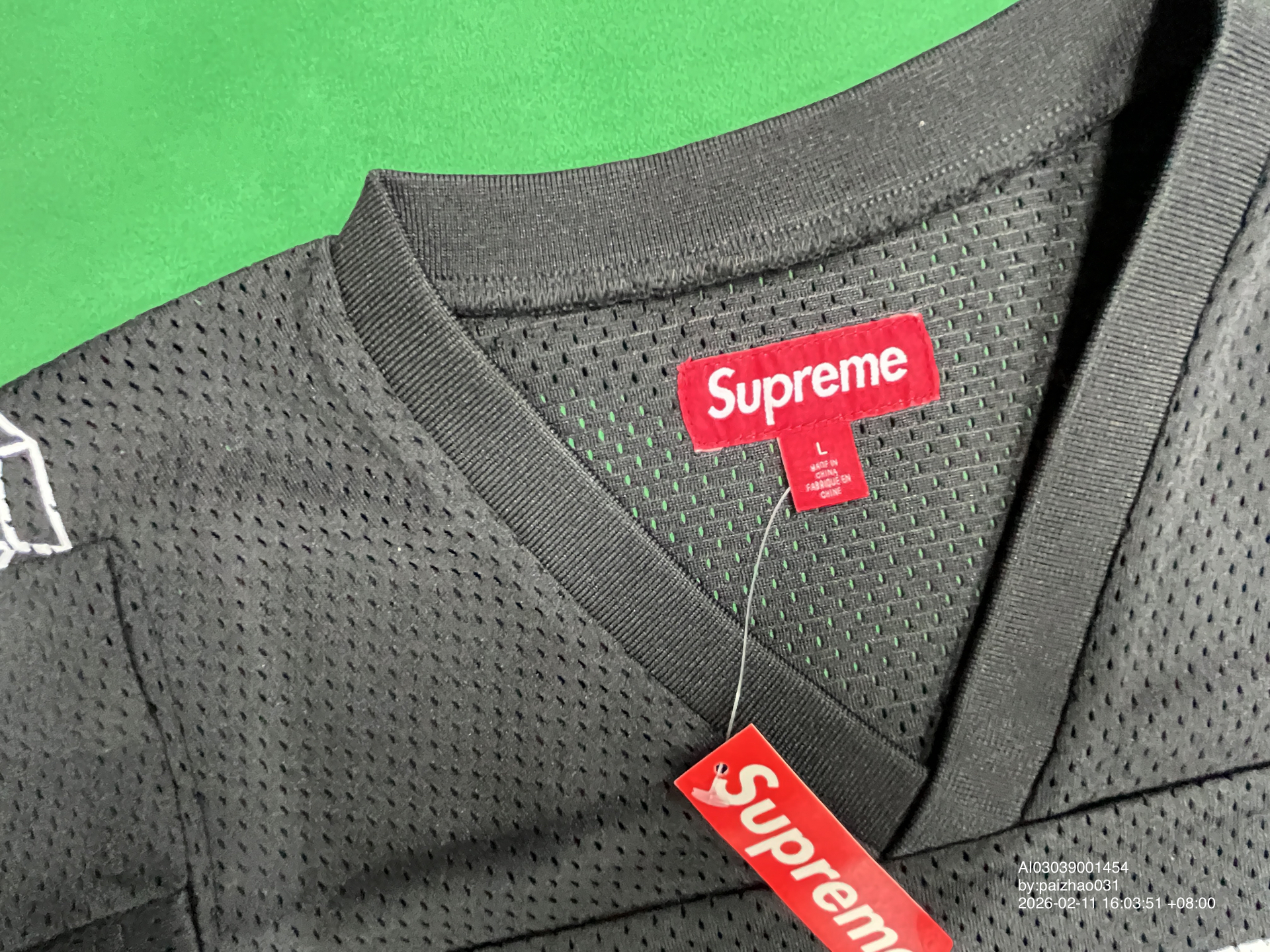 QC Photo - Supreme Spiderweb Football Jersey