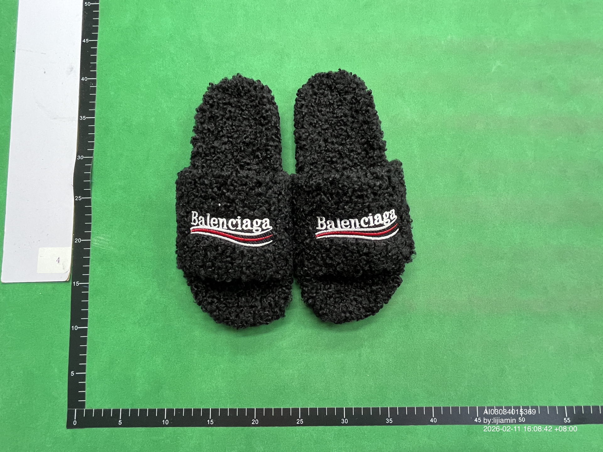 QC Photo - Balenciaga Furry Slides