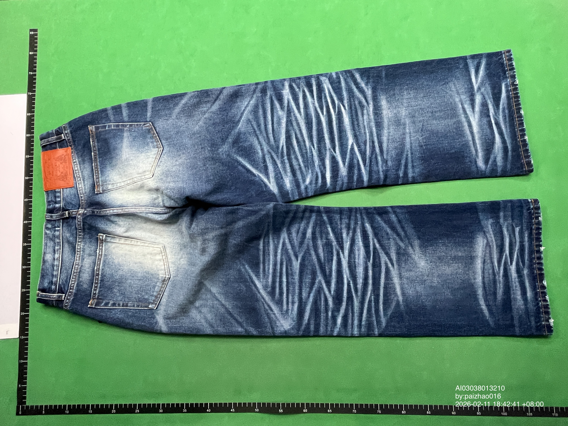 QC Photo - WANNA LAB Dark Blue Washed Jeans