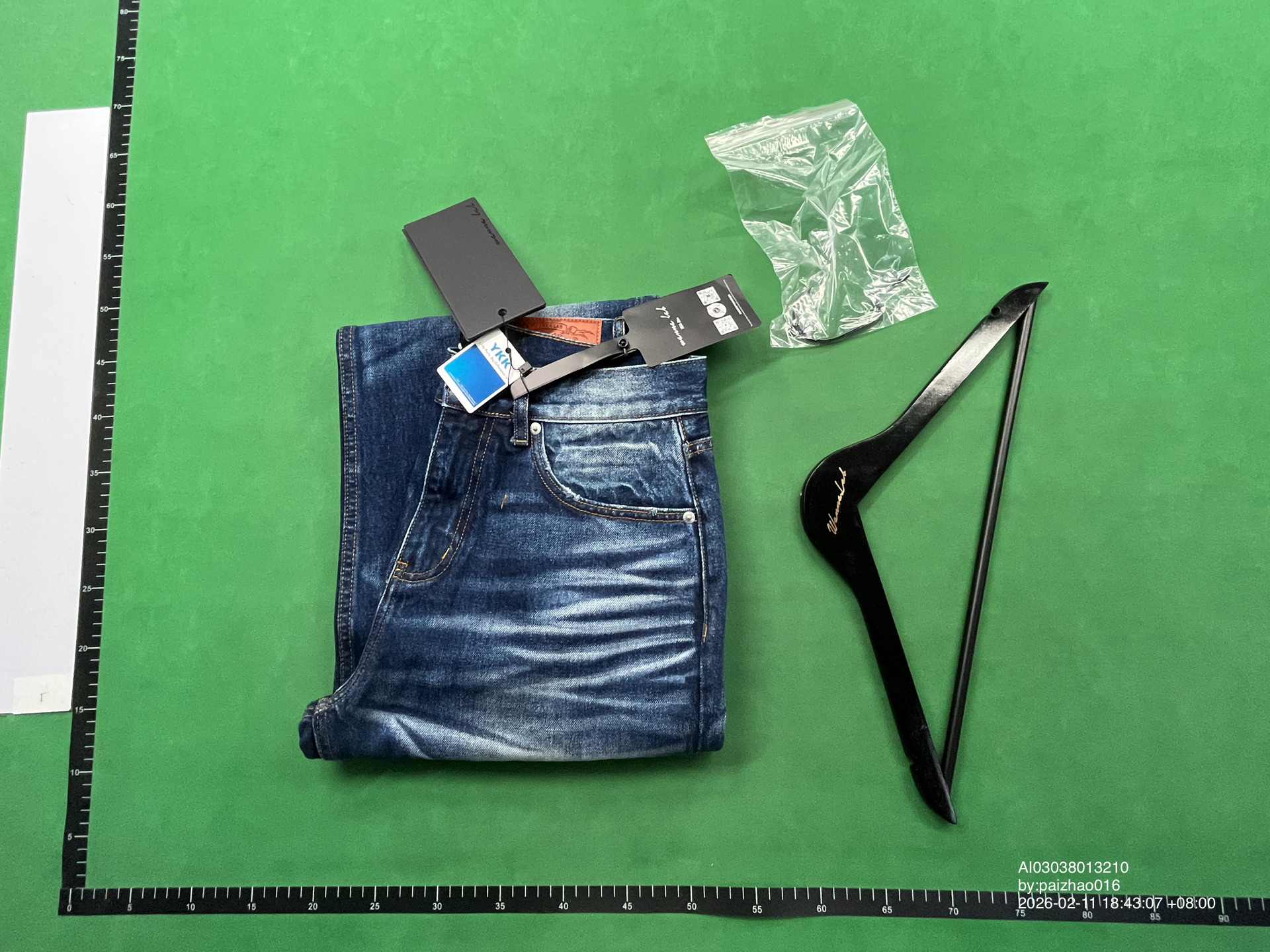 QC Photo - WANNA LAB Dark Blue Washed Jeans