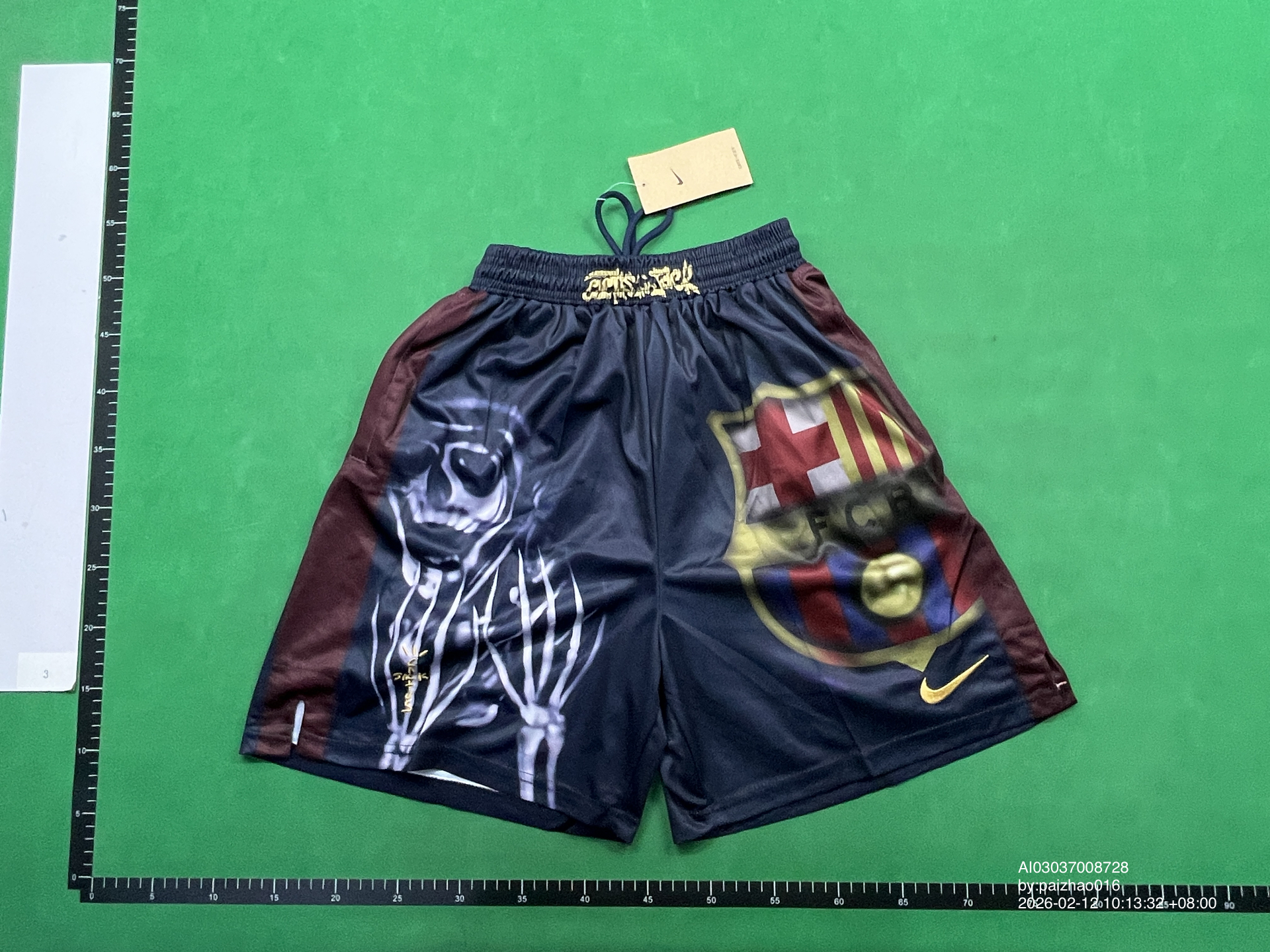 QC Photo - Cactus Jack x Barcelona Skeleton Shorts