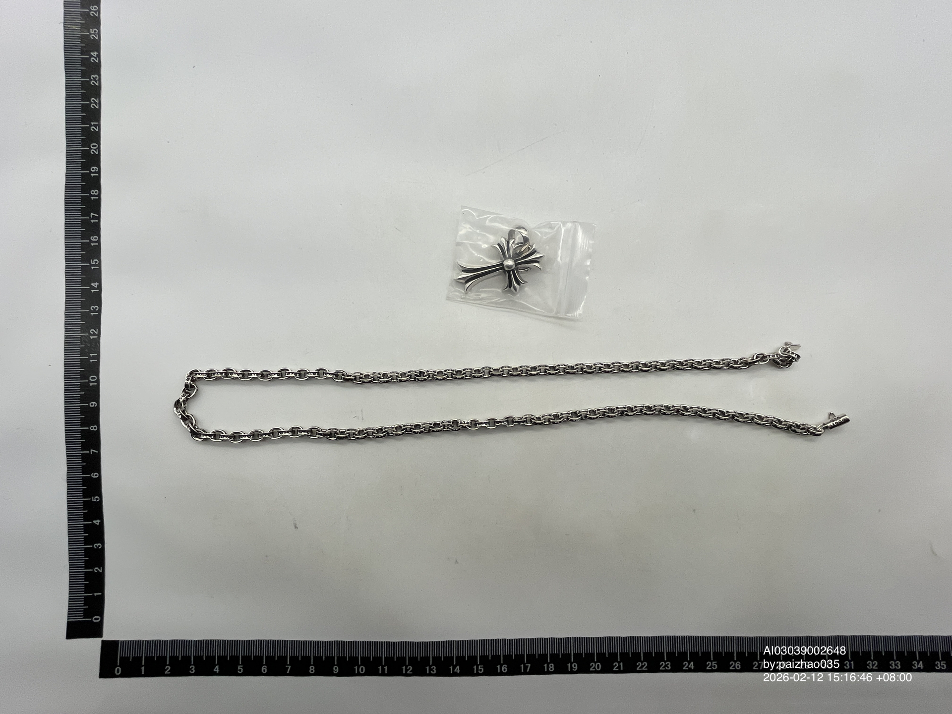 QC Photo - Chrome Hearts Chain + Pendant