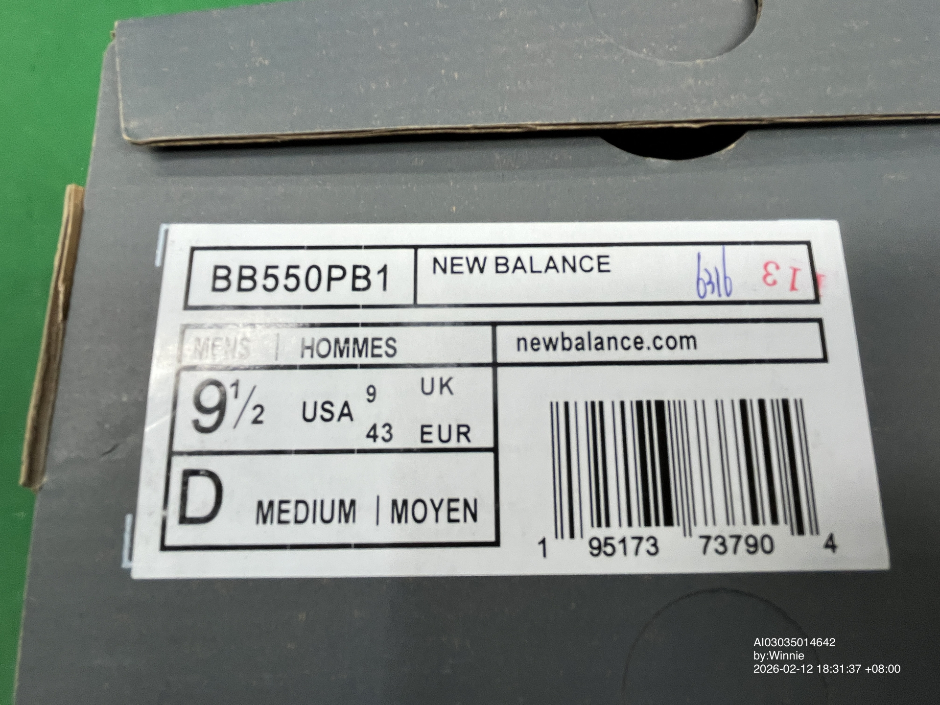 QC Photo - New Balance 550 White Green
