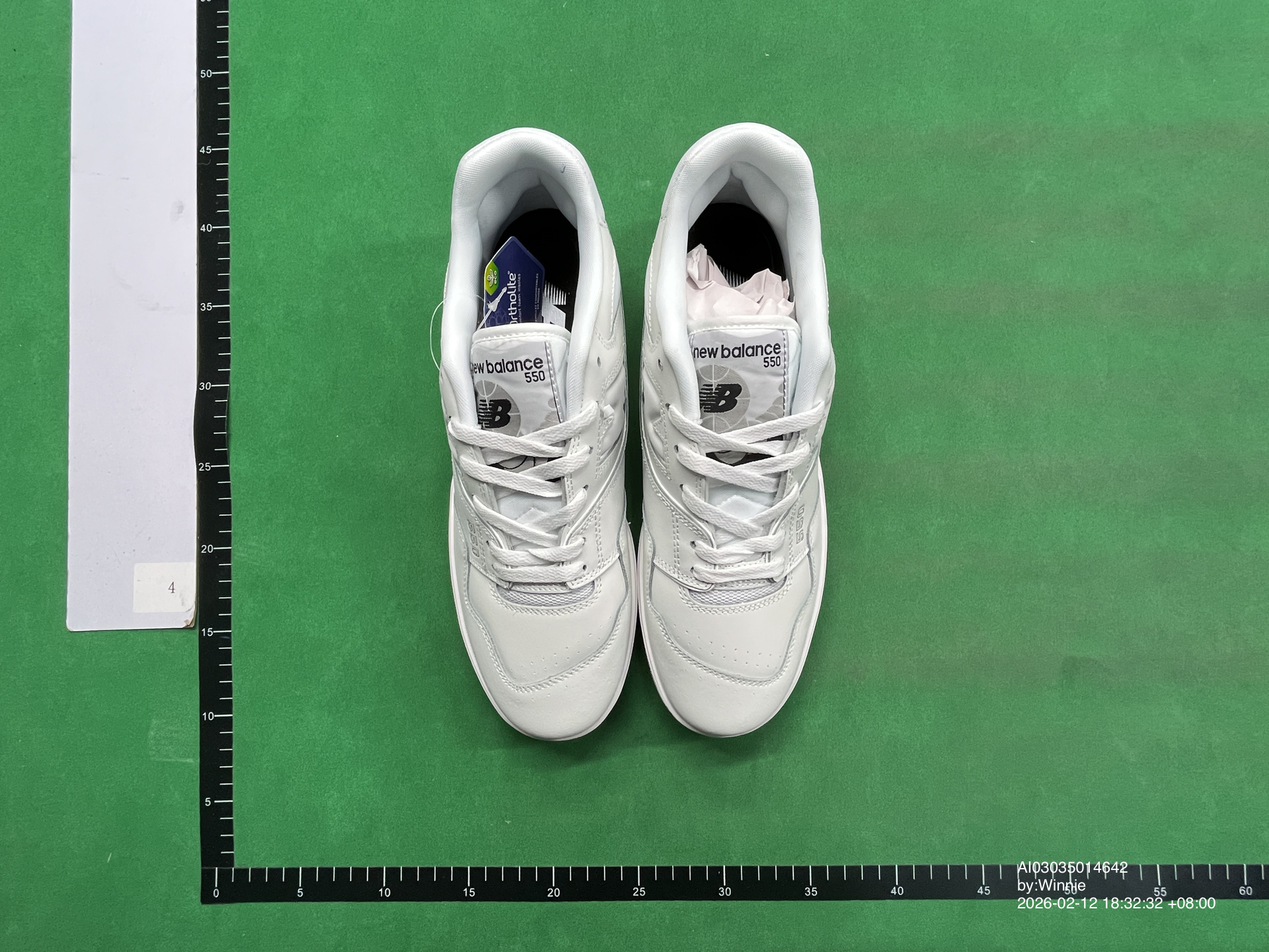 QC Photo - New Balance 550 White Green