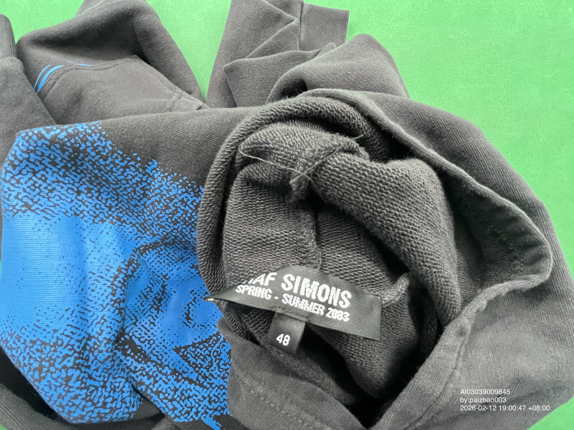 QC Photo - RAF Simons Blue Penelope Hoodie