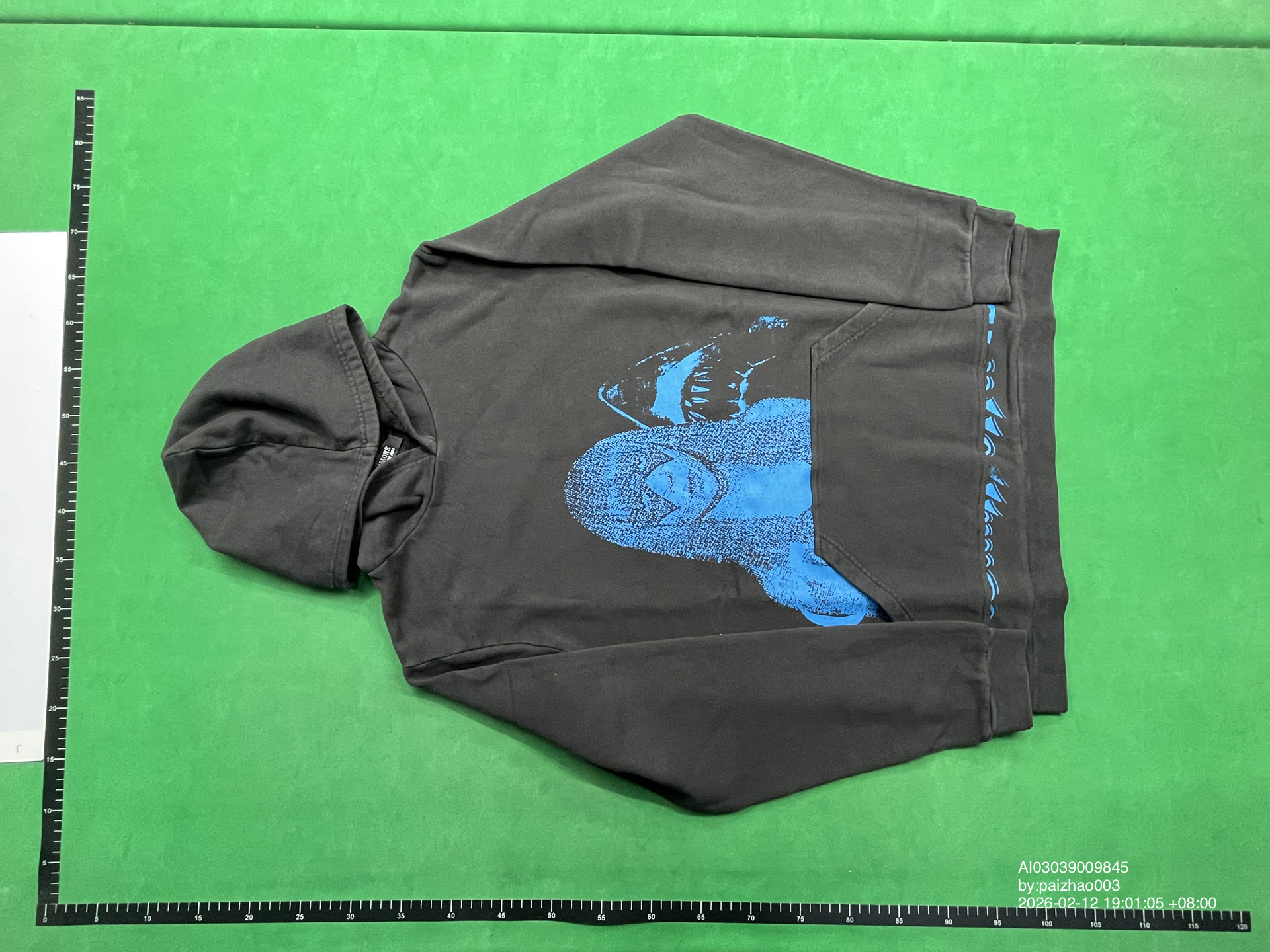 QC Photo - RAF Simons Blue Penelope Hoodie