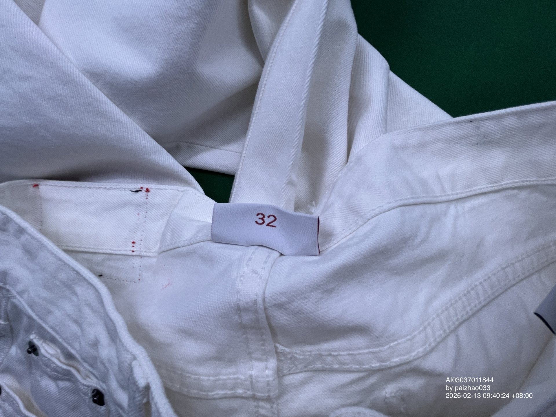 QC Photo - Firemade Raw Denim Selvedge Jeans Cream