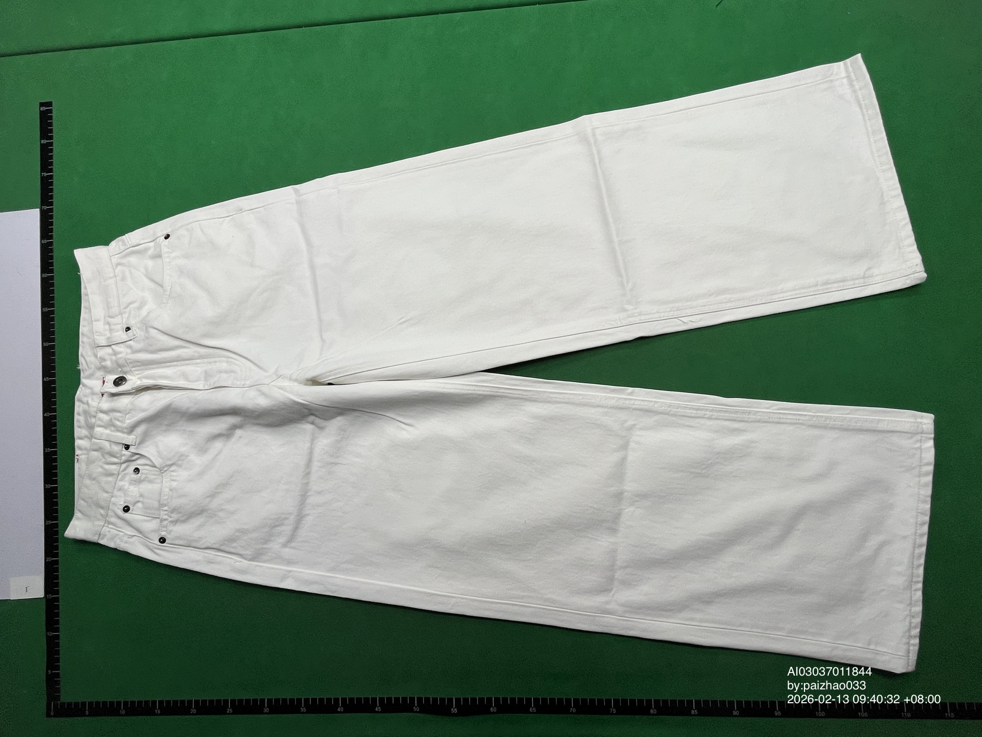 QC Photo - Firemade Raw Denim Selvedge Jeans Cream