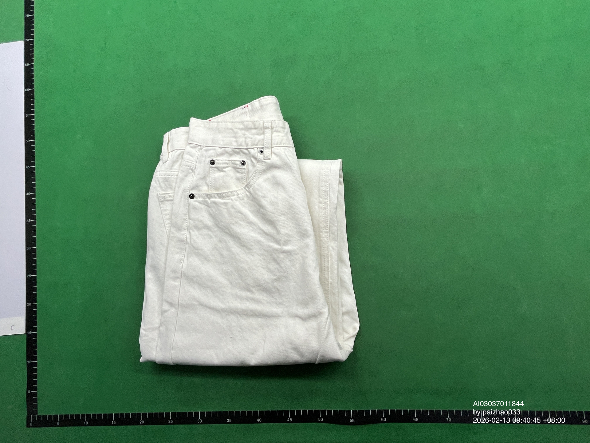 QC Photo - Firemade Raw Denim Selvedge Jeans Cream