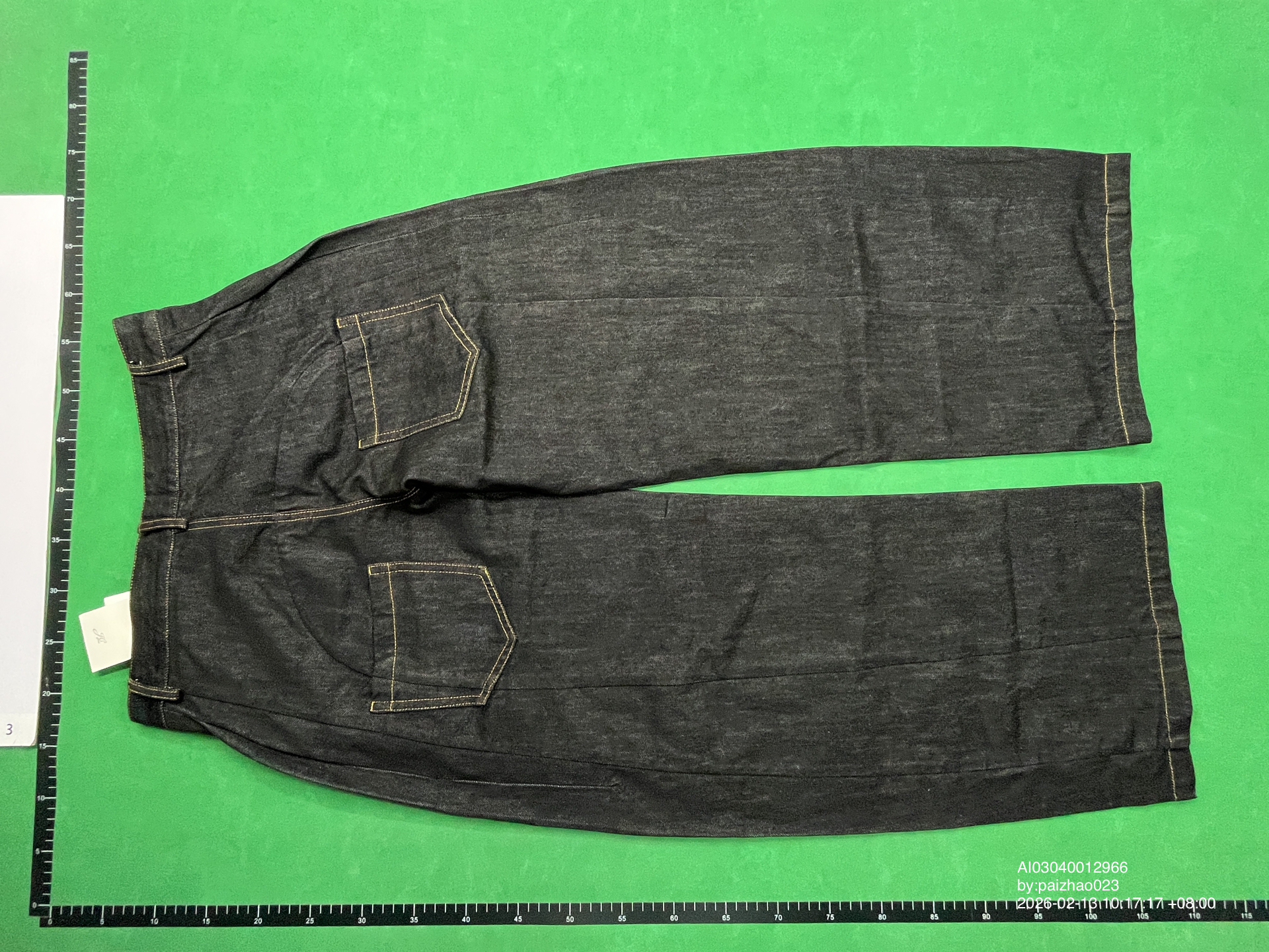 QC Photo - JCAESAR Baggy Raw Denim Jeans