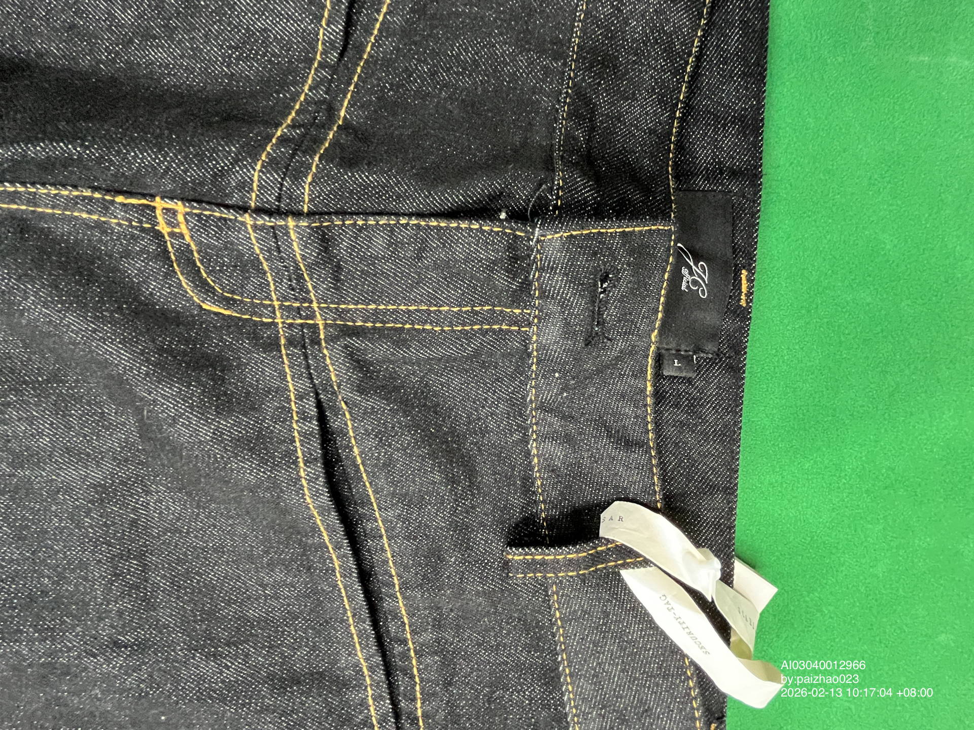 QC Photo - JCAESAR Baggy Raw Denim Jeans