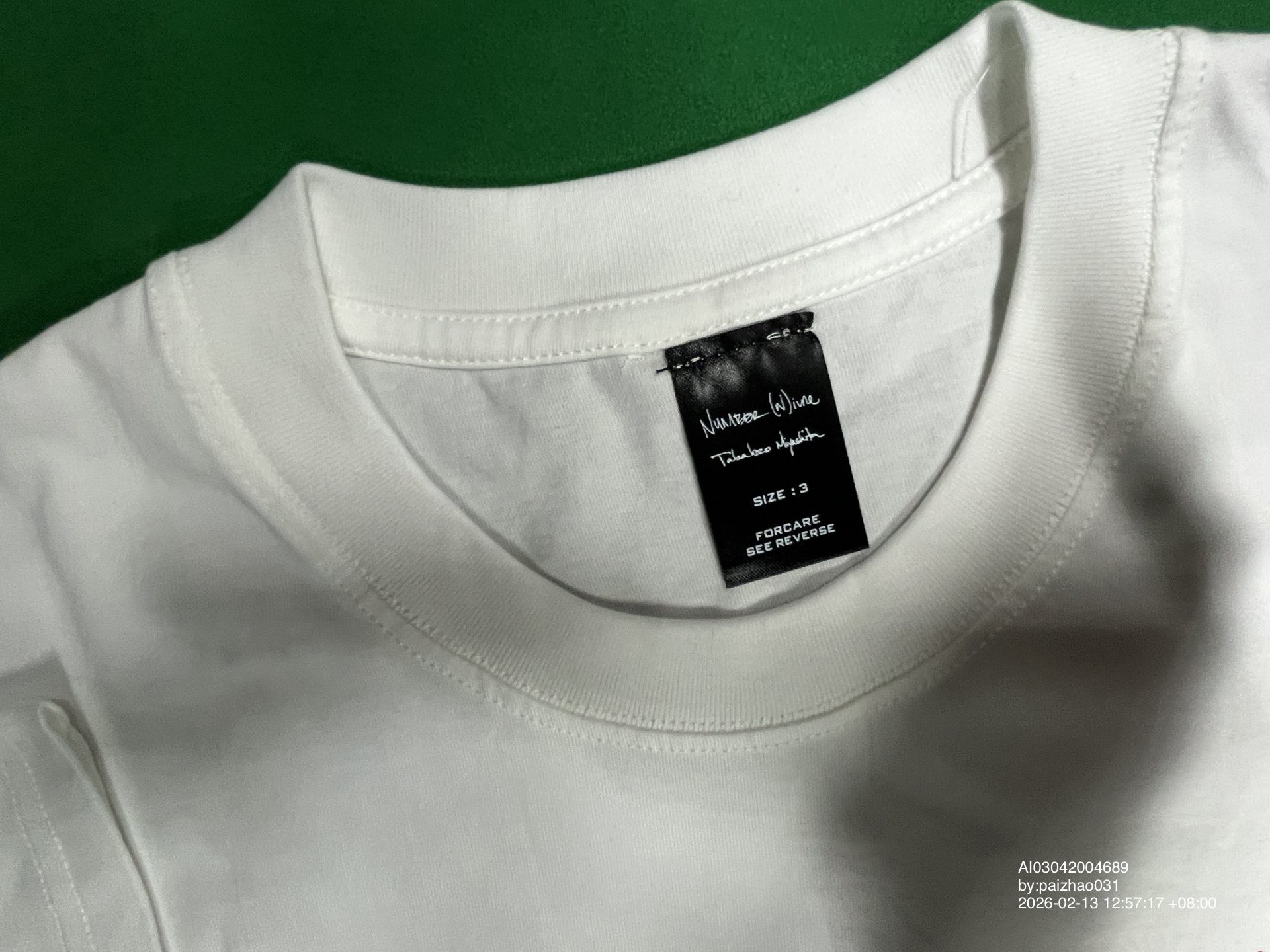 QC Photo - Number Nine SS00 Extra Heavy Im Still Here Barbwire Tee