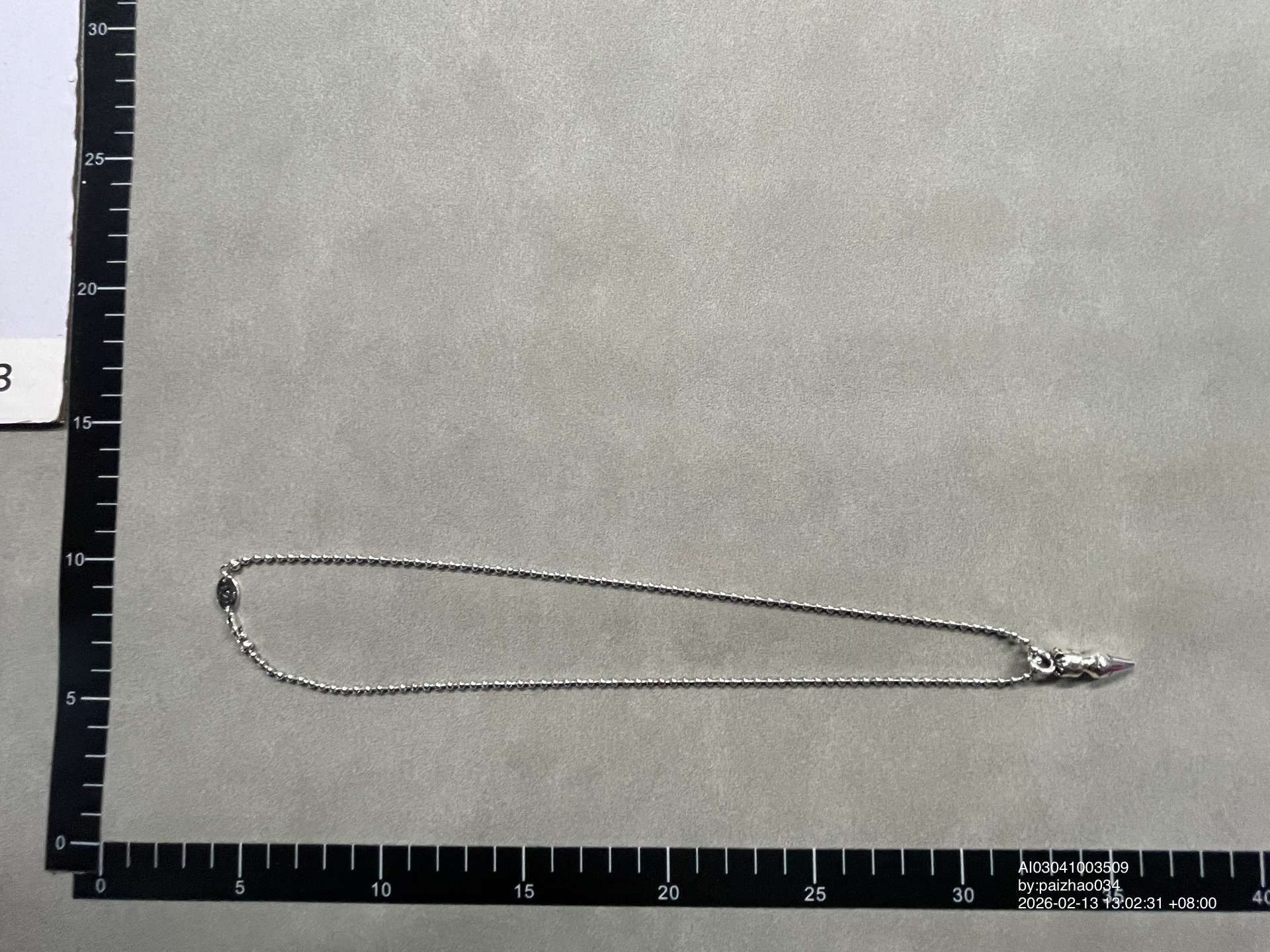 QC Photo - Chrome Hearts Bullet Necklace