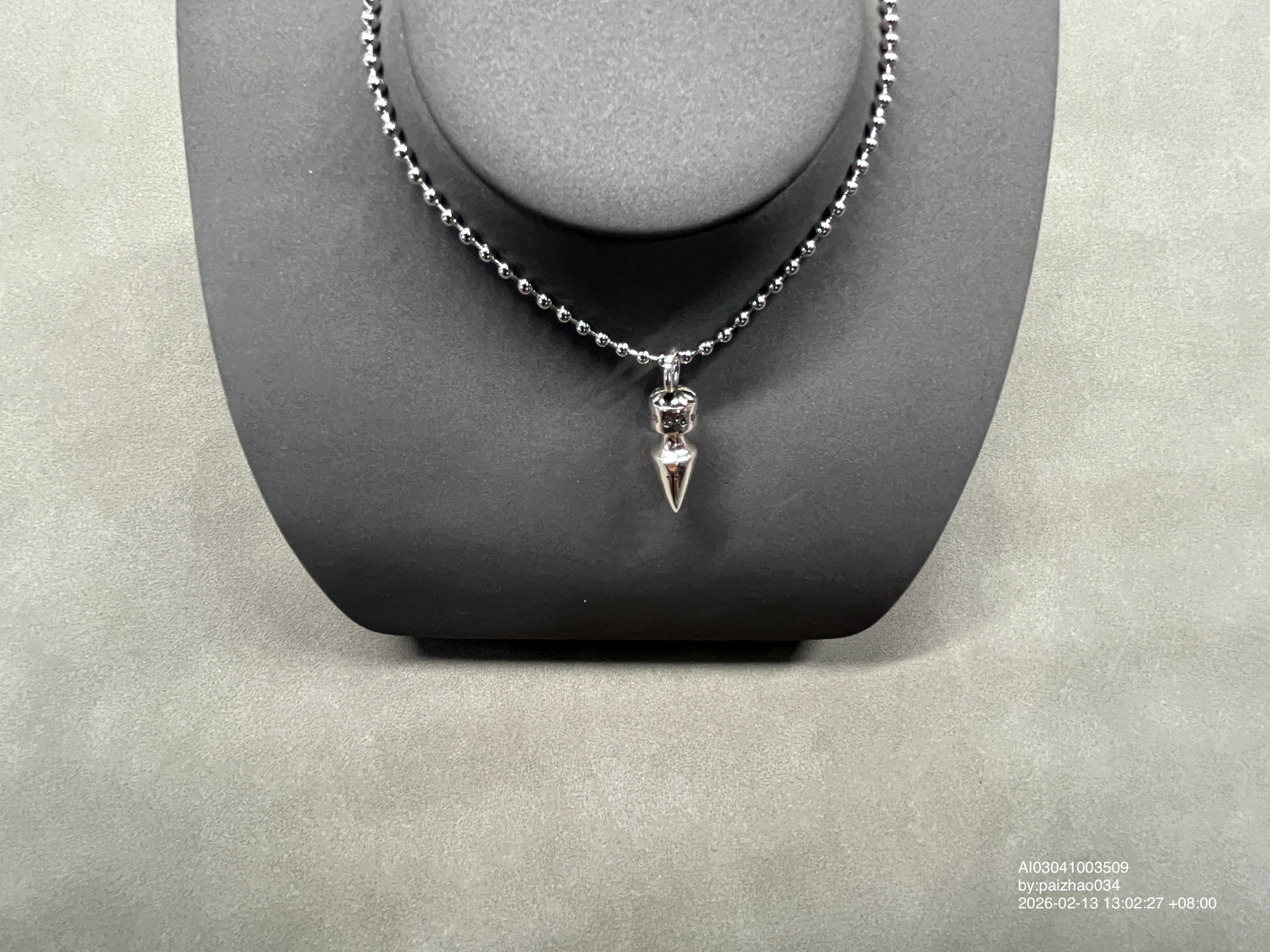 QC Photo - Chrome Hearts Bullet Necklace