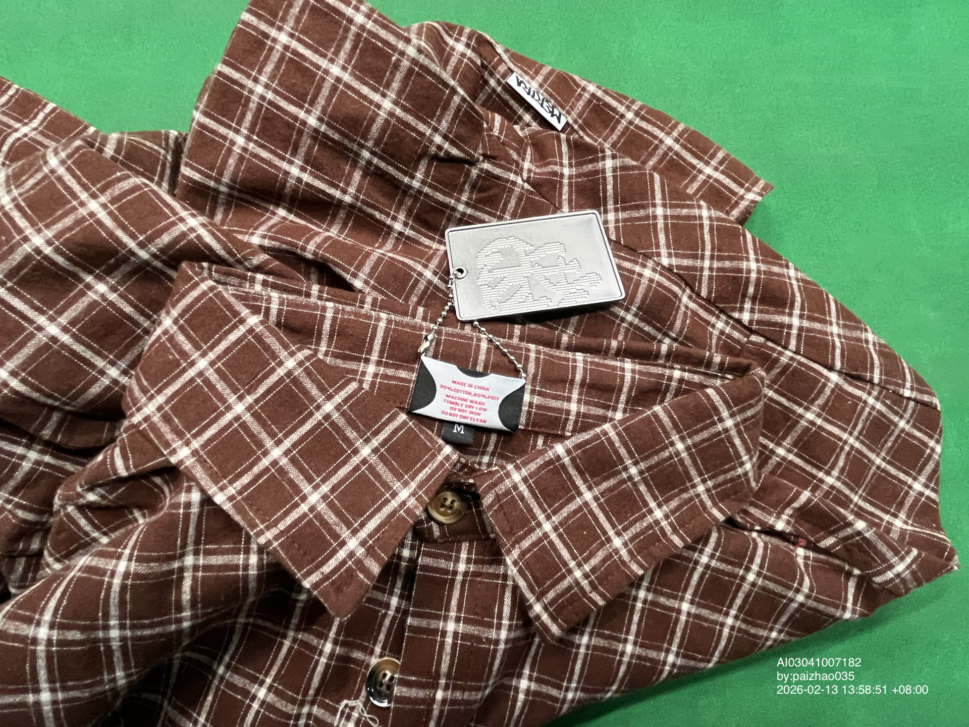 QC Photo - Mertra Plaid Shirt (Green)