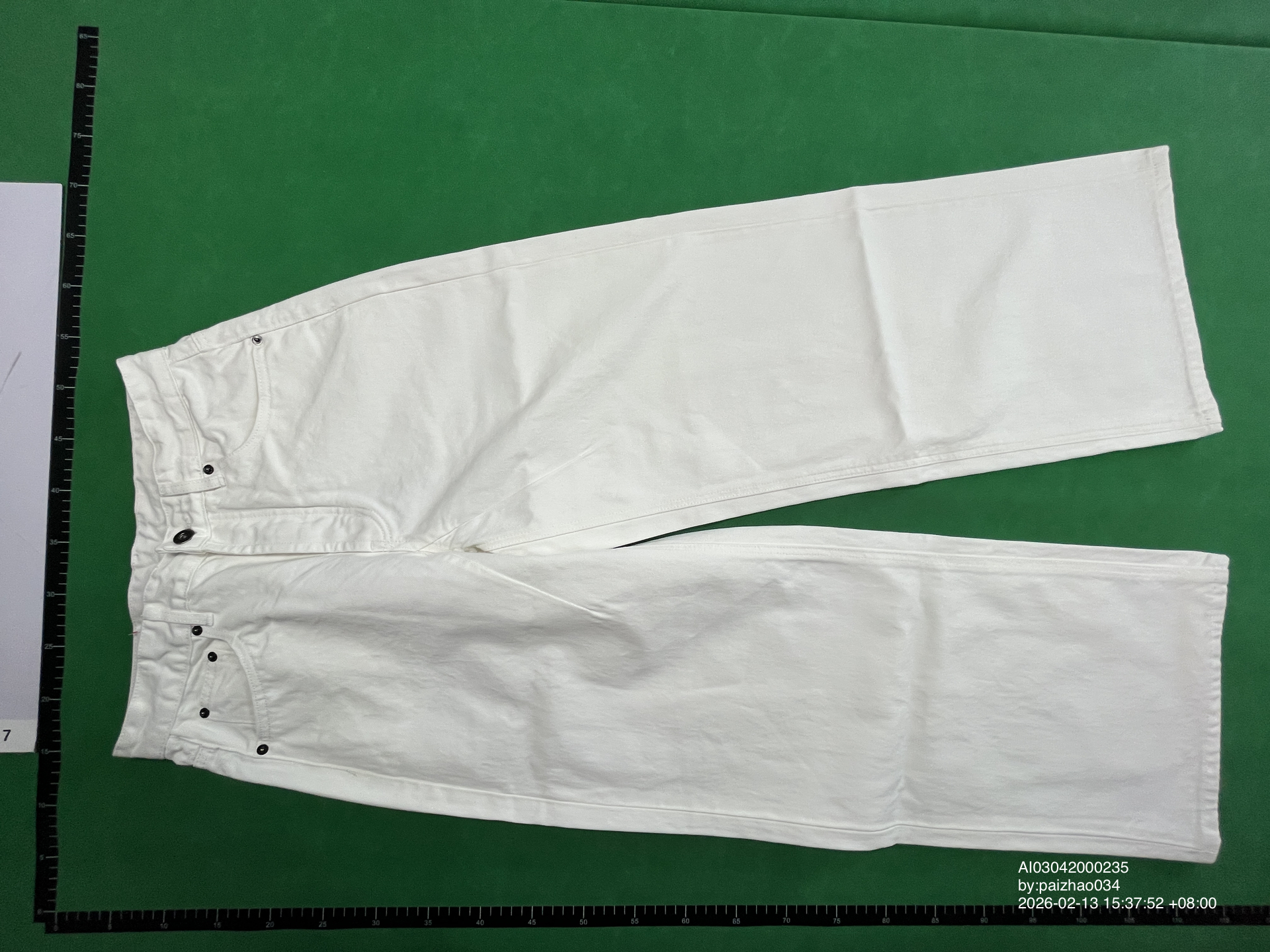 QC Photo - Firemade Raw Denim Selvedge Jeans Cream