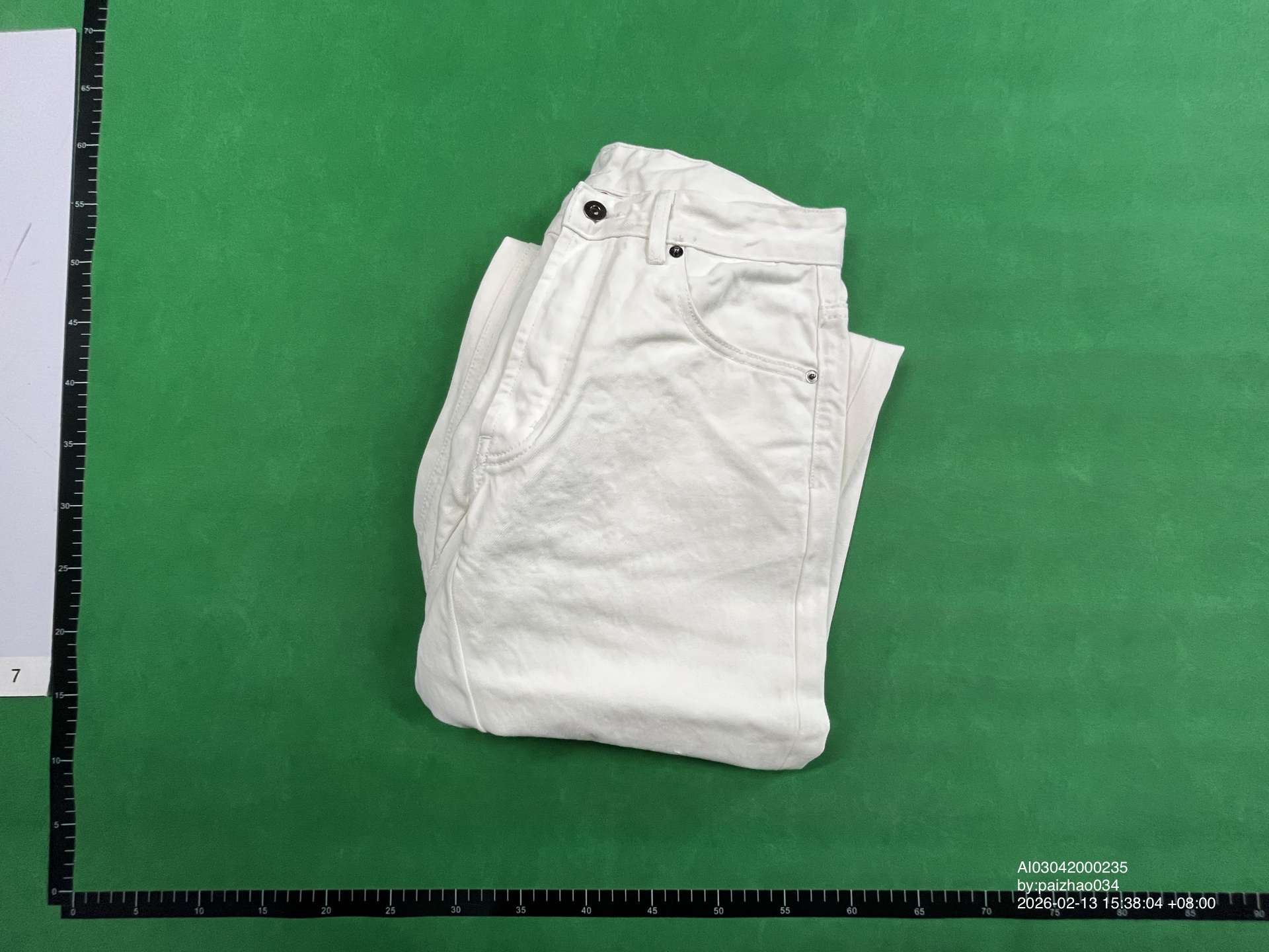 QC Photo - Firemade Raw Denim Selvedge Jeans Cream