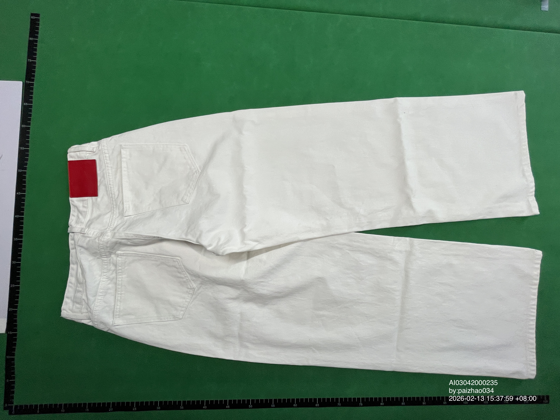 QC Photo - Firemade Raw Denim Selvedge Jeans Cream