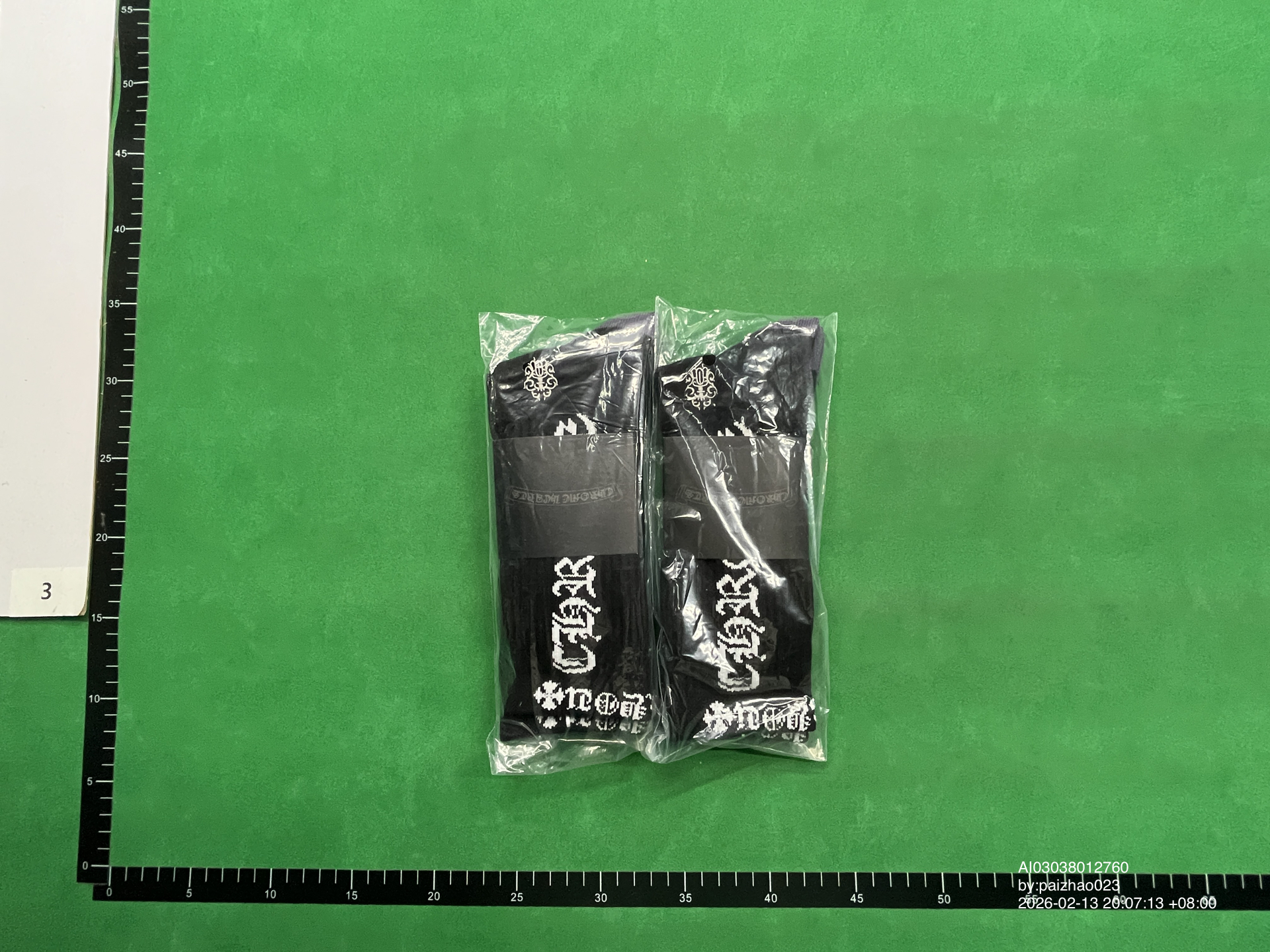 QC Photo - Chrome Hearts Socks #2