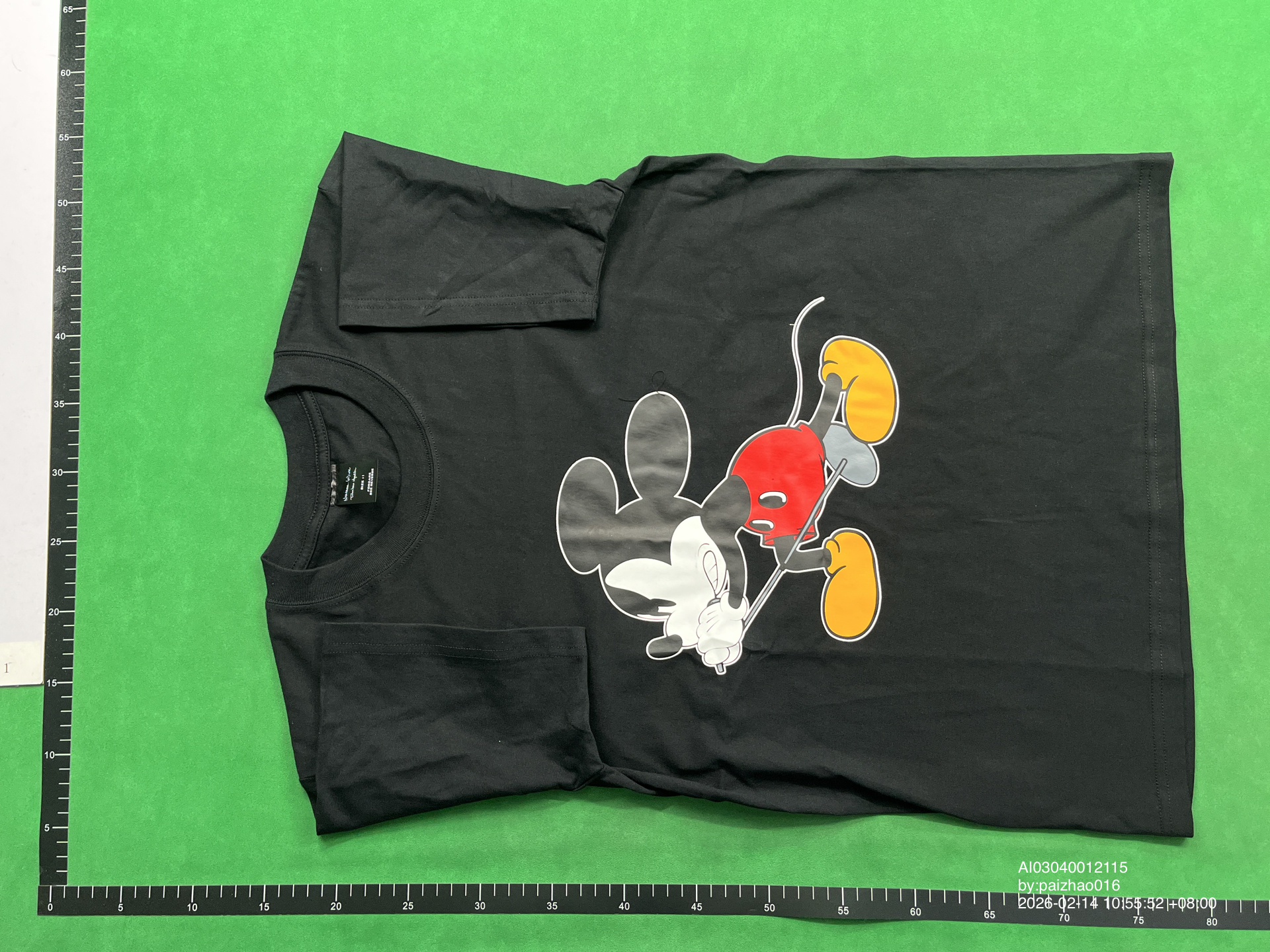 QC Photo - Number Nine Singing Mickey Mouse Tee