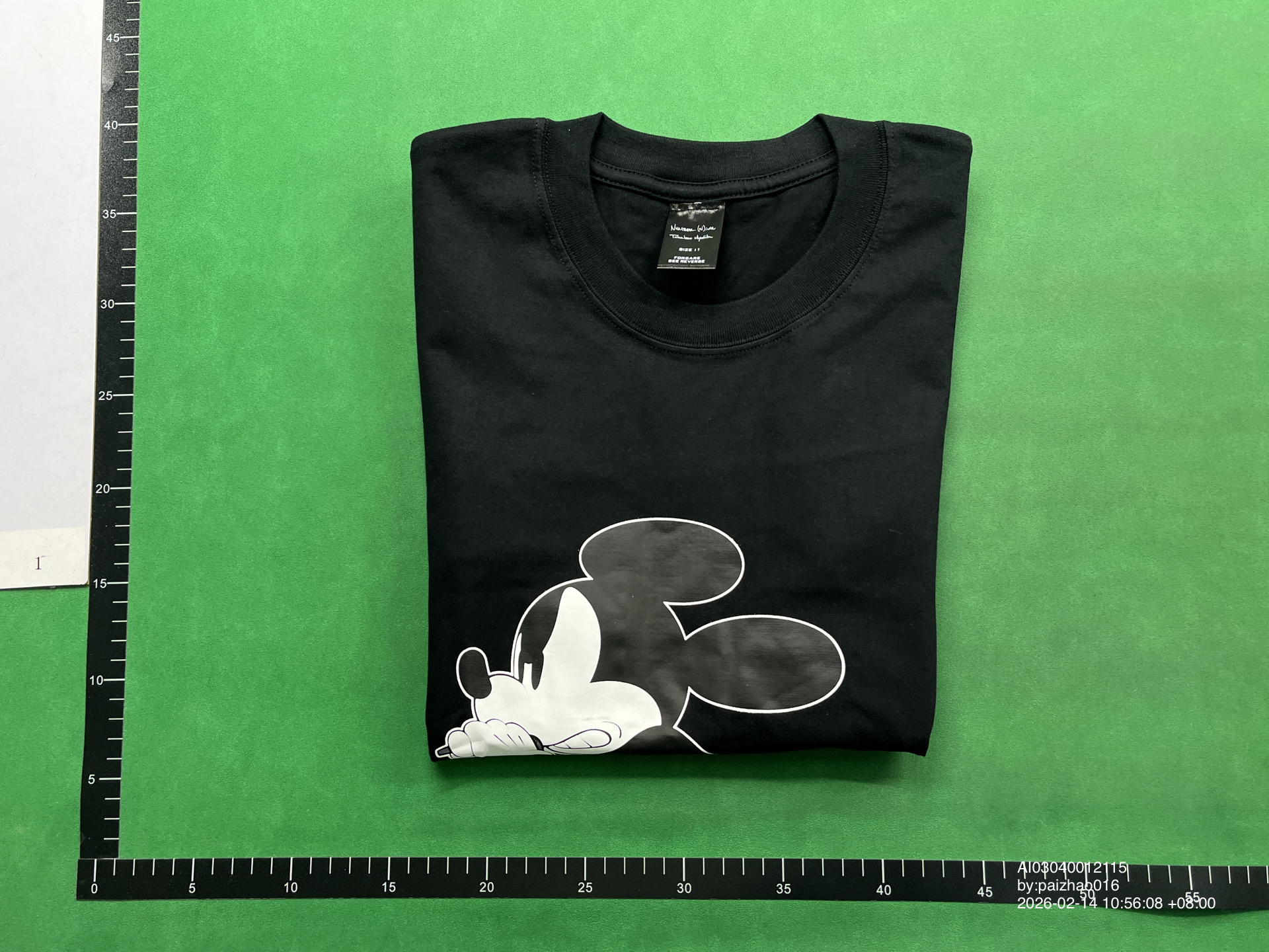QC Photo - Number Nine Singing Mickey Mouse Tee