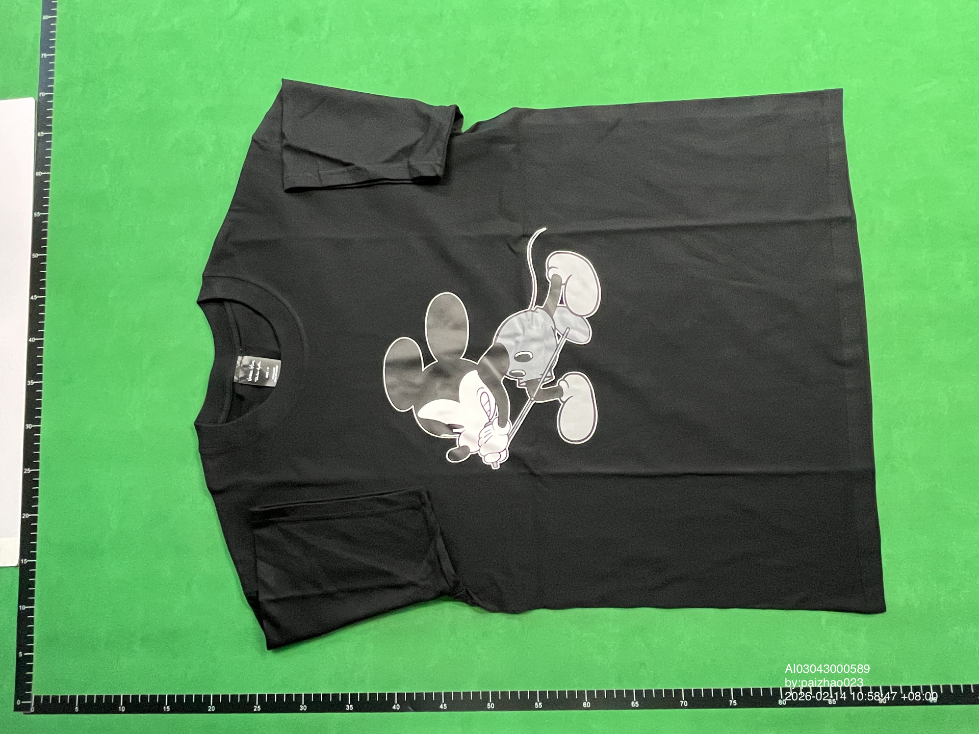QC Photo - Number Nine Singing Mickey Mouse Tee